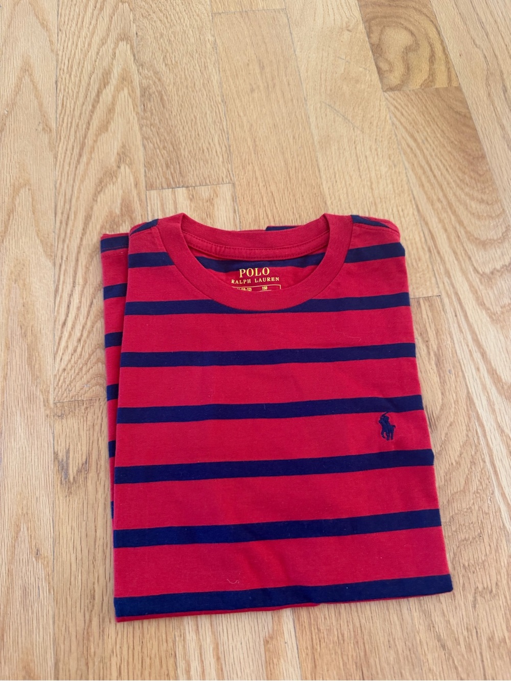 Polo by Ralph Lauren Red with Navy Stripe Short-Sleeve Tee